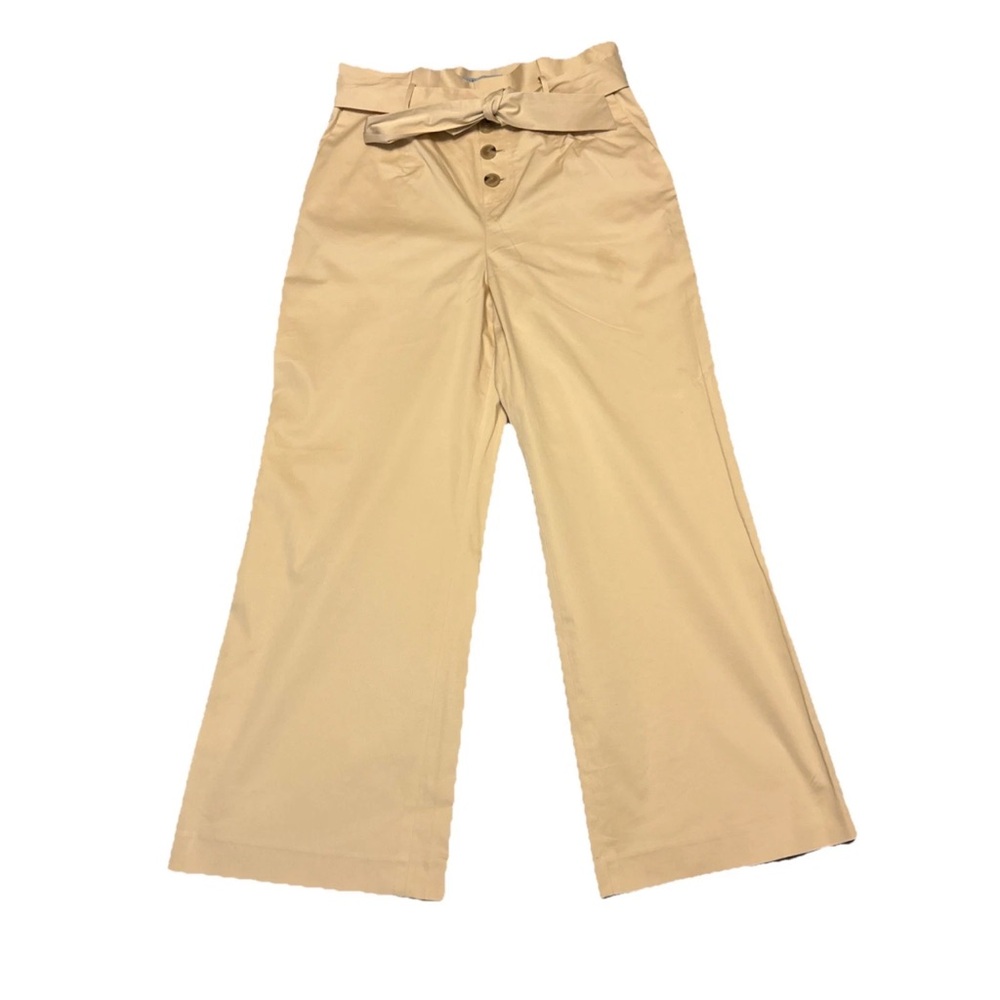 Antonio Melani Womens Sadie Parchment High Waisted WideLeg Button Front Pants 14 - Picture 2 of 12
